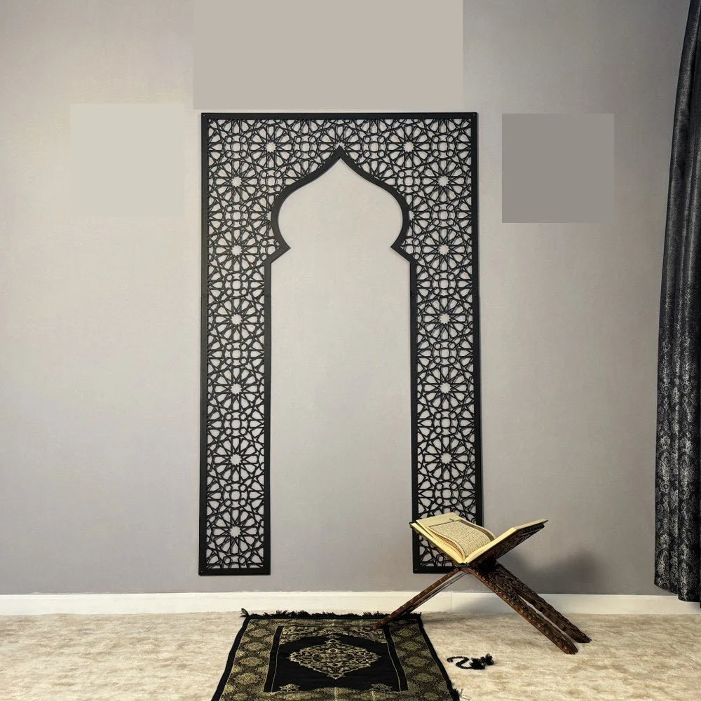 Mehrab Wall Art for Prayer Area Room – Elegant Namaz Decor Piece