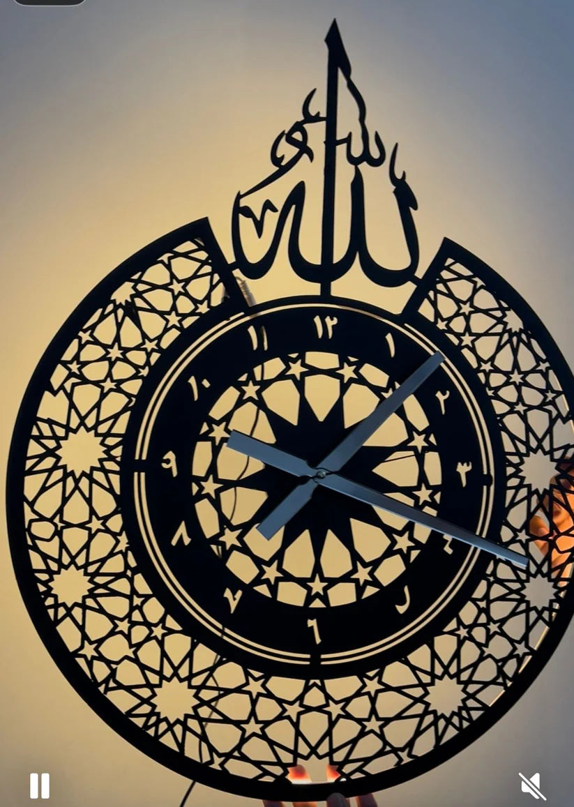 Divine Glow Islamic Clock